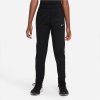 Nike Poly Jr Pants DM8546 010 (128754) Black/Green S (128-137cm)