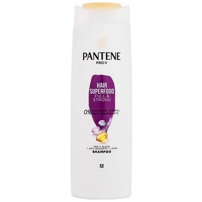 Pantene Superfood Full & Strong Shampoo 400 ml posilující šampon na vlasy pro ženy