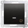 Tlačidlo (1/0So) 10AX/250V pikt.zv. (PS) antracit metal. SIMON54Pre (simon)