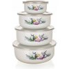 Banquet 8-dílná sada smaltovaných misiek Lavender 10 x 4,7 cm 14 x 6,1 cm 16 x 6,8 cm 18 x 7,5 cm
