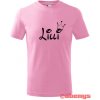 Malfini detské tričko s menom a korunkou Basic ružová