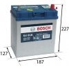 BOSCH S4 40Ah Autobatéria 12V , 330A , 0 092 S40 180