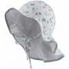 STERNTALER Klobúk s ochranou krku motýle organická bavlna UV 30+ biela holka- 43 cm 5-6 m