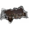 Fototapeta diera na stenu 3D New york v noci 95x73 cm