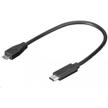 Kábel USB 3.1 konektor C/male - USB 2.0 konektor Micro-B/male ,0,2m