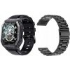 Inteligentné hodinky GlacierX Trail Black + Náramok čierny