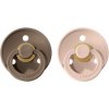 Colour cumliky z prirodneho kaucuku 2ks - velkost 1 - Dark Oak / Blush