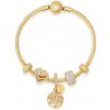 PANDORA pozlátený náramok Žiarivá rodina 568748C00+2x762716C00+762820C01+768661C01+769270C01