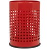 Alda Odpadkový kôš Officer 18 l, dierovaný, lakovaná oceľ, červený