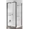 Ravak Pivot stena sprchovacieho kúta 80 cm čierna matný/sklo priehľadné 90G40300Z1