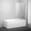 Ravak Vaňová zástena dvojdielna pre vane 10° 10CVS2 100 L, satin+transparent