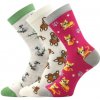 BOMA Ponožky dětské 057-21-43 XVII s obrázky DÍVČÍ mix D (3 páry) 20-24 125944