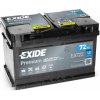 Autobatéria Exide Premium 72Ah 12V 720A EA722