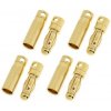 GForce Konektor zlacený 4.0mm krátký 4 páry GF-1000-006