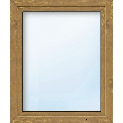 ARON Plastové okno jednokrídlové Basic biele/zlatý dub 1200 x 900 mm DIN ľavé