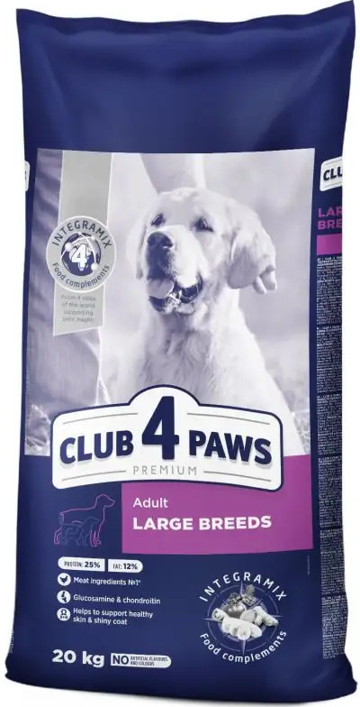 Club4Paws Premium pre dospelých psov veľkých plemien 20 kg