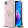 Guess PU Grained 4G Metal Logo Zadný Kryt pre iPhone SE4 Pink