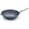 WOLL Wok DIAMOND LITE PRO 34 cm, rukoväť z nerezovej ocele, titán