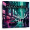 Sablio Obraz Cyberpunk 2077 Mesto - 50x50 cm