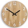 ModernClock Drevené nástenné hodiny Amadeus 33 cm čierne/biele