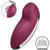 Satisfyer Tap & Climax 2 stimulátor klitorisu - vínový