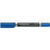 Permanentný popisovač, F/M, 0,6/1,5 mm, kužeľový hrot, s 2 hrotmi, STAEDTLER 