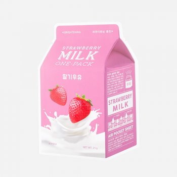 A'Pieu Strawberry Milk One-Pack Rozjasňujúca jahodovo-mliečna maska 21 g