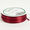 Stuha saténová - 45,7m(50 yardov) x 0,3 cm : burgundy