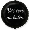 Godan Fóliový balón s textom Čierny kruh 45 cm