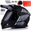 Prilba LS2 MX702 Pioneer II Hill Matt Black White, homologácia 22.06