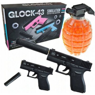 TopKing Kovová replika pištole Glock s guličkami