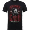 Johnny Cash tričko Man In Black Čierna S