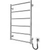 Mario-Radiators Kúpeľňový rebríkový radiátor CLASSIC 110 W/230 V 81x52 cm nerezová oceľ, lesklý chróm, pravé prevedenie 2.3.0703.10.? + záruka 3 roky zadarmo