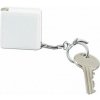 Prívesok na kľúče zvinovací meter, 1 m, biela