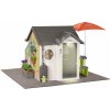 Domček pre záhradníka s podlahou Garden House Life Smoby výnimočne rozšíriteľný s kvetináčmi a slnečníkom od 24 mes