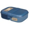 Sistema Delený desiatový box Ocean Bound Ribbon Lunch s nádobou na jogurt 1,1 l, modrá
