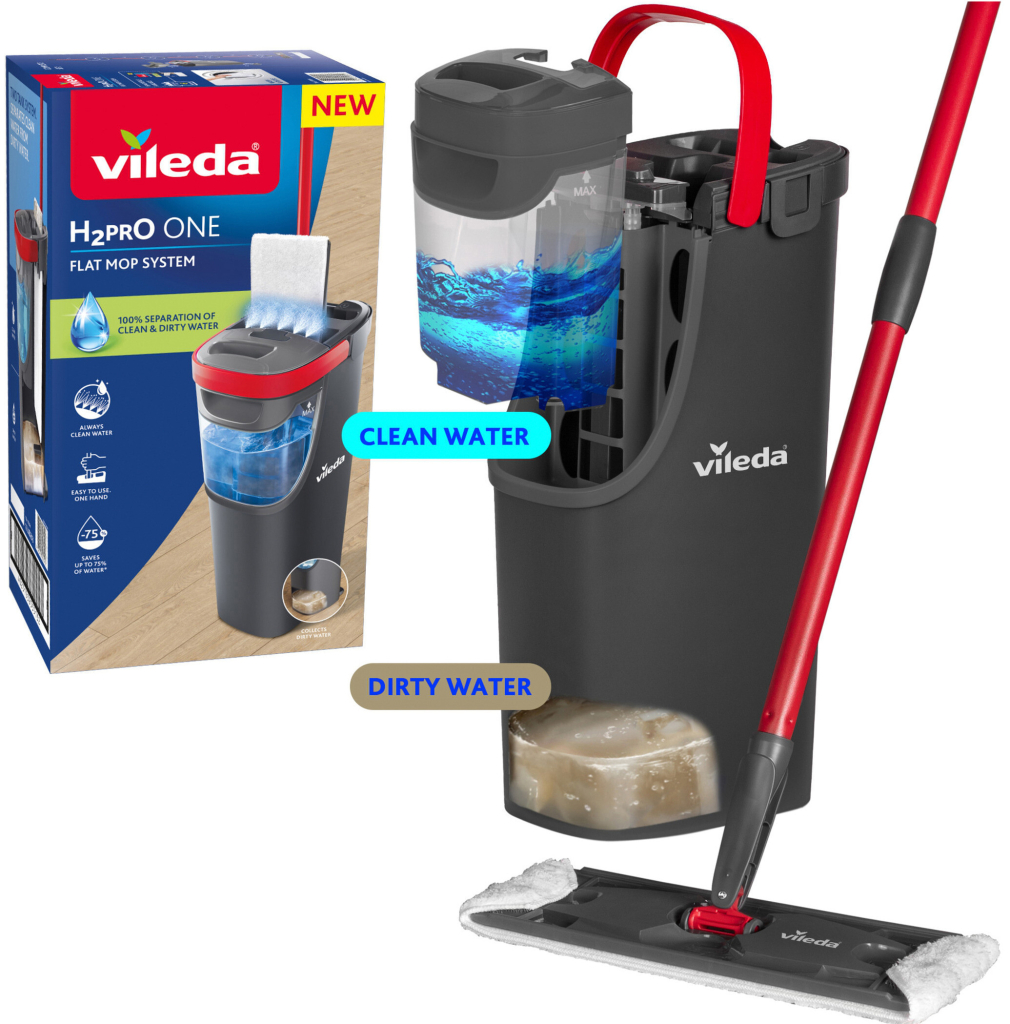 Vileda Mop s vedrom H2PrO ONE Flat 100397477