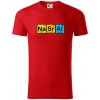 Farebná tabuľka nasrat - Tričko z organickej bavlny - 2XL ( Červená )