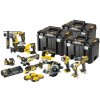 DeWalt DCK1012P4T Sada 18 V XR nářadí s bezuhlíkovým motorem - 4X 5Ah (10 ks)
