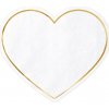 Party Deco SPK12-019ME Papierové servítky White Love 14,3x12,5 cm