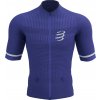 Pánsky bežecký dres Compressport, TRAIL POSTURAL SS TOP modrá,biela S