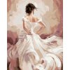 Diamondi Diamantové maľovanie - KRÁSNE BIELE ŠATY Rámovanie: vypnuté plátno na rám, Rozmer: 40x50 cm