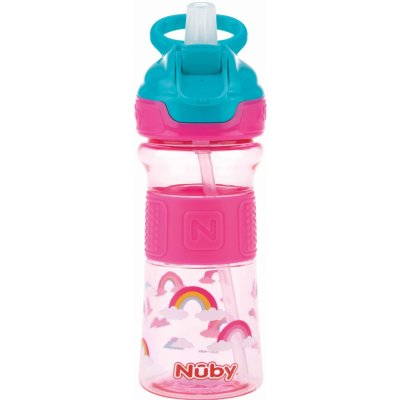 Nuby Fľaša športová s mäkkou sklápacou slamkou 360ml