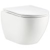 Závesné WC form&style SAMAR bez splachovacieho kruhu vr. WC dosky