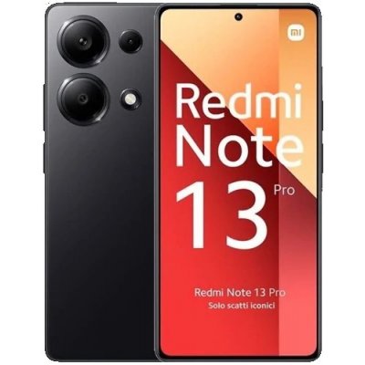 Xiaomi Redmi Note 13 Pro 4G 8GB/256GB čierny (Dual Sim, 4G internet, 8-jadro, RAM 8GB, pamäť 256GB, FullHD+ AMOLED displej 6.67", 200MPix, 5000mAh)