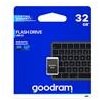 Goodram USB flash disk, USB 2.0, 32GB, UPI2, čierny, UPI2-0320K0R11, USB A, s krytkou