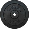 Kotúč LIFEFIT 20kg, kovový, pre 30mm tyč