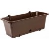 Kvetináč CAMELIA tmavohnedý 51x19x17cm+hák