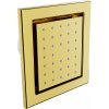 Mexen - podmietková sprchová tryska, štvorcová, 130x120 mm, zlatá, 79365-50