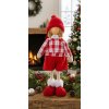 Dekorácia MagicHome Vianoce, Chlapček v károvanej košeli, 32 cm